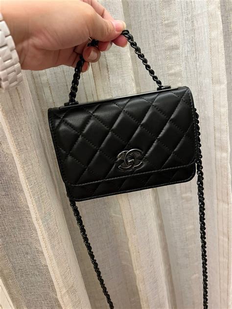 chanel trendy cc woc black|chanel woc caviar.